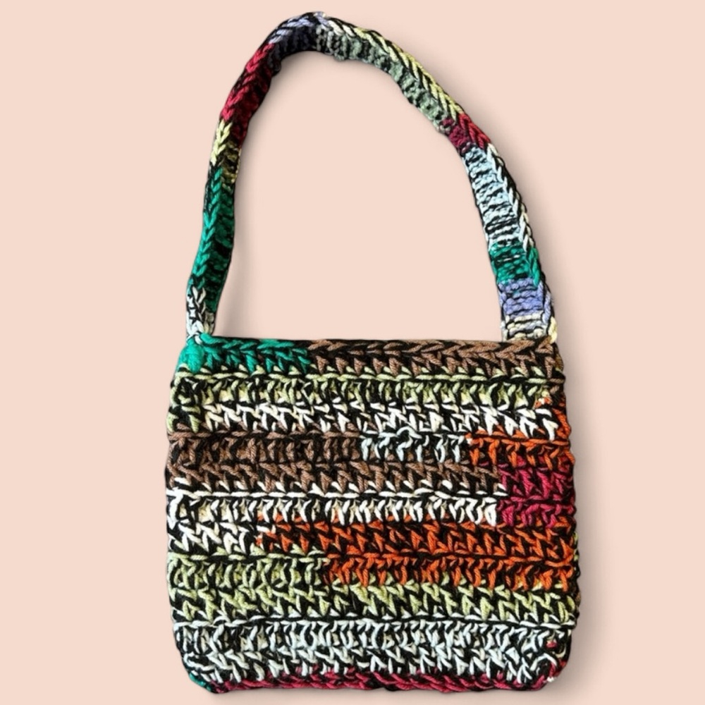 🔅2/$20🔅 Handmade Crochet Scrap Yarn Bag